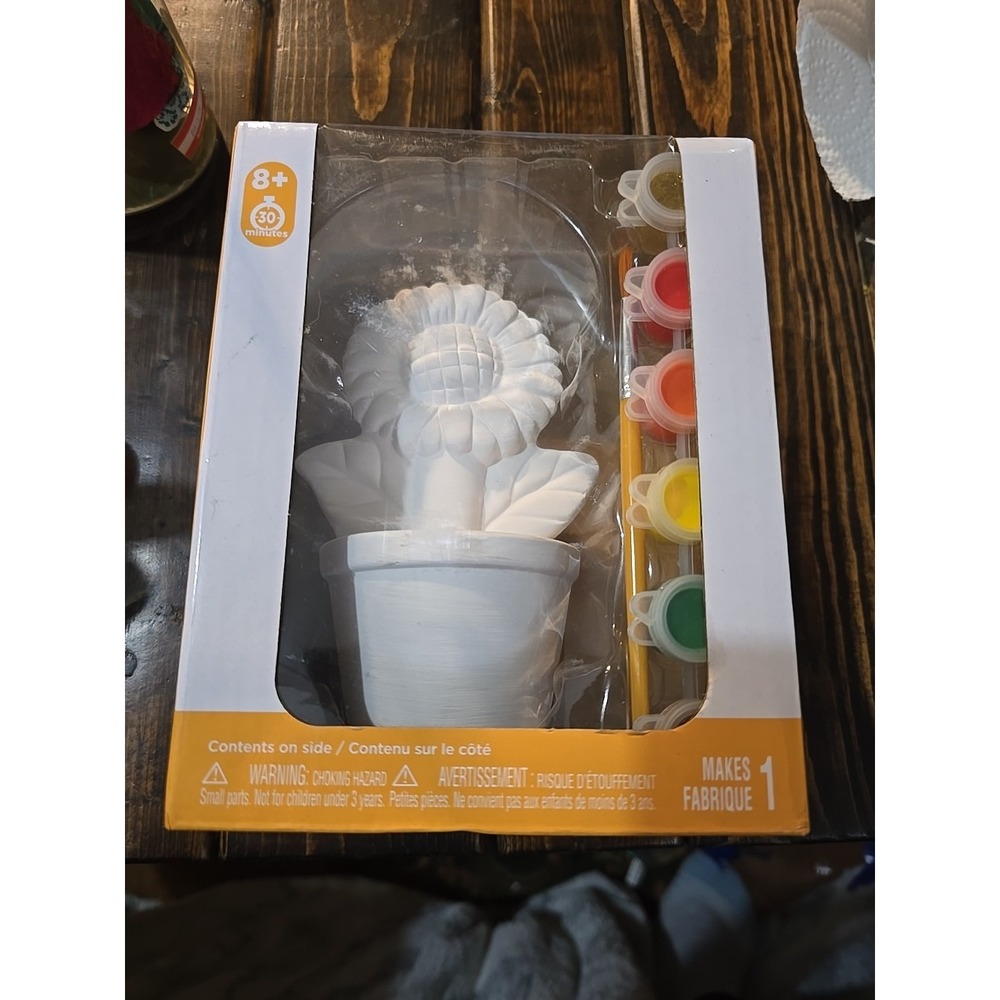 Creatology 3D Ceramic Kits Sunflower ‎ Thanksgiving NIB Paint & brush